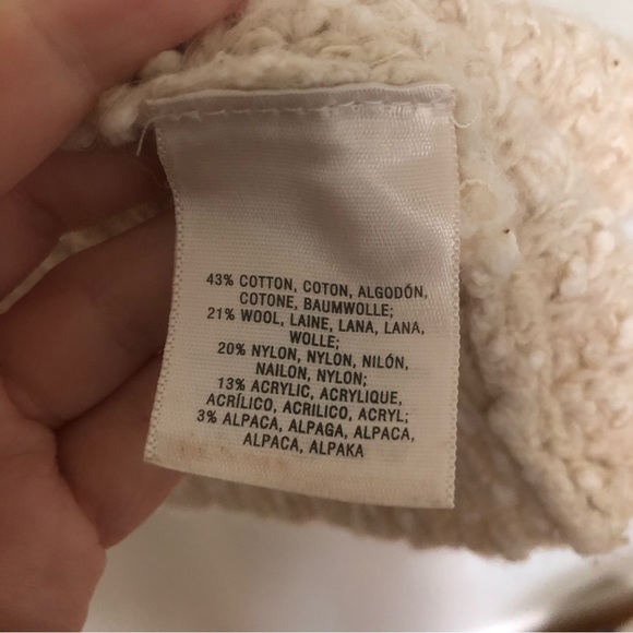 Anthropologie Moth Chunky Sweater Side Zipper Cotton Wool Small - Picture 5 of 8